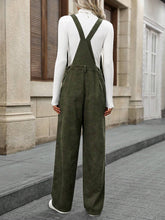 EMERY ROSE Women's Solid Color Casual Wide Leg Jumpsuit With Pockets, Summer